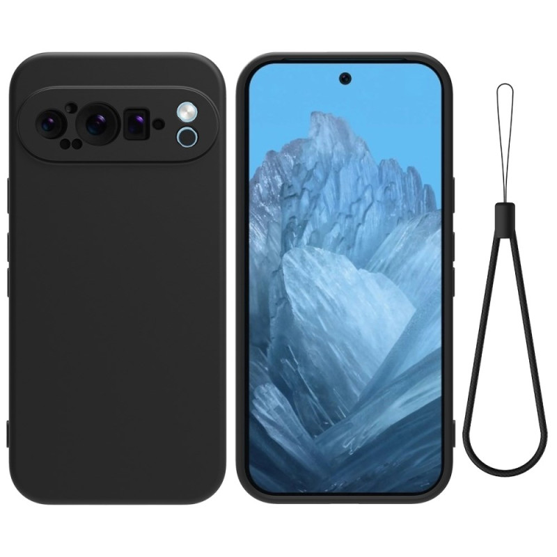 Google Pixel 9 Pro Cover SiliCone met sleutelkoord