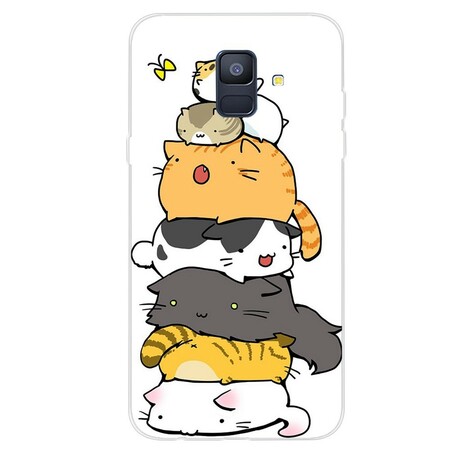 Cover Samsung Galaxy A6 Tas De Chats Cartoons