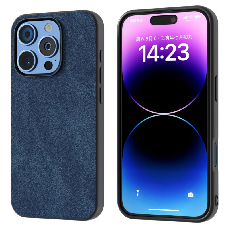 iPhone 16 Pro Leren Retro Stijl Hoesje