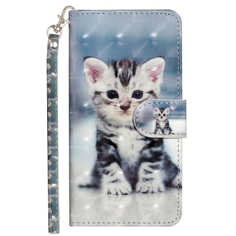 Hoesje iPhone 16 Pro Max Kitten met Riempje