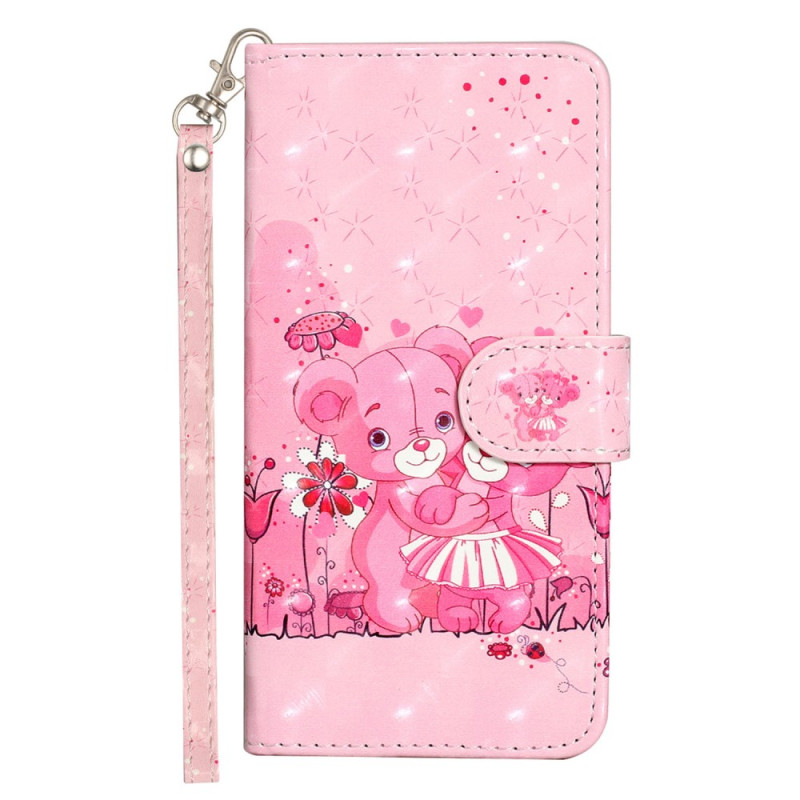 Hoesje iPhone 16 Pro Max Teddybeer met Riempje