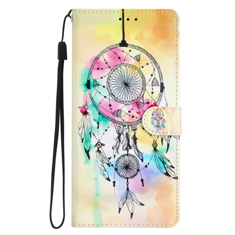 Hoesje voor iPhone 16 Pro Max Aquarel dromenvanger met bandje