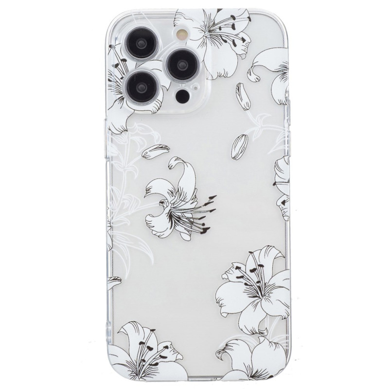 Hoesje iPhone 16 Pro Max Wit Bloemen