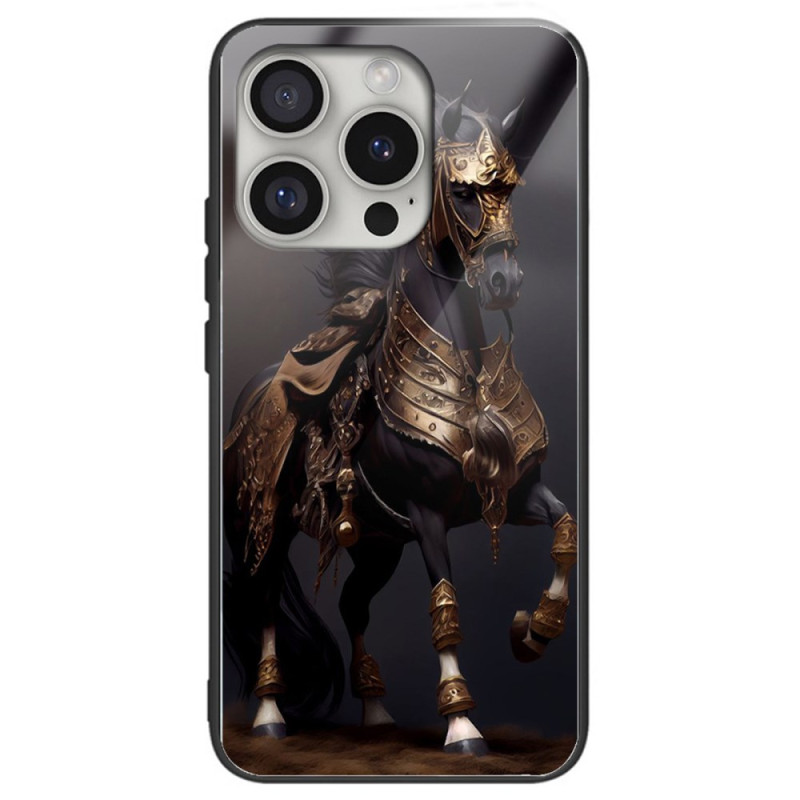 Hoesje iPhone 16 Pro Max Gemaskerd Paard van gehard glas