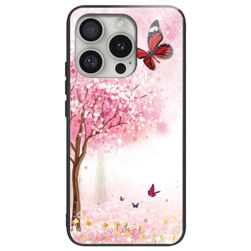 Hoesje iPhone 16 Pro Max Gehard glas Kersenbloesems