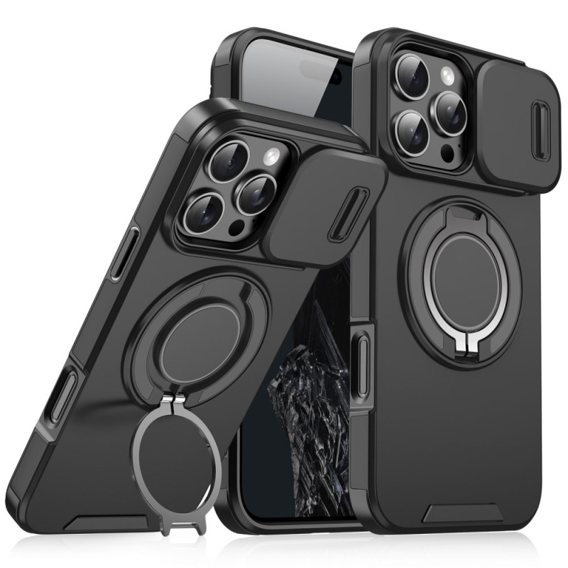 iPhone 16 Pro Max magnetisch hoesje met lensbescherming en ringsteun