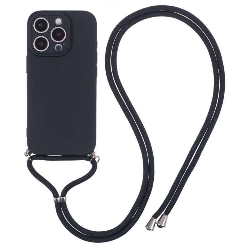 Trekkoord hoesje iPhone 16 Pro Max Silicone