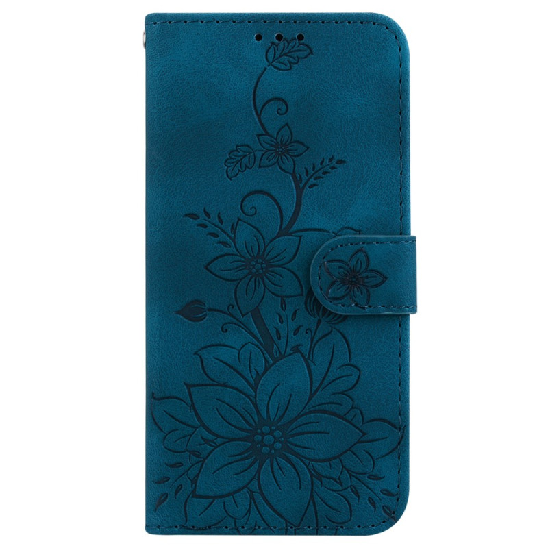 Hoesje voor iPhone 16 Pro Max Bloempatroon met bandje