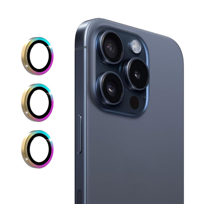 Lensbescherming iPhone 16 Pro / 16 Pro Max Gekleurde ringen ENKAY