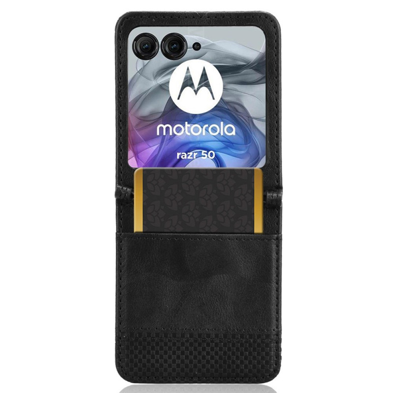 Hoesje Motorola Razr 50 5G Kaart Etui Frieze Vintaga