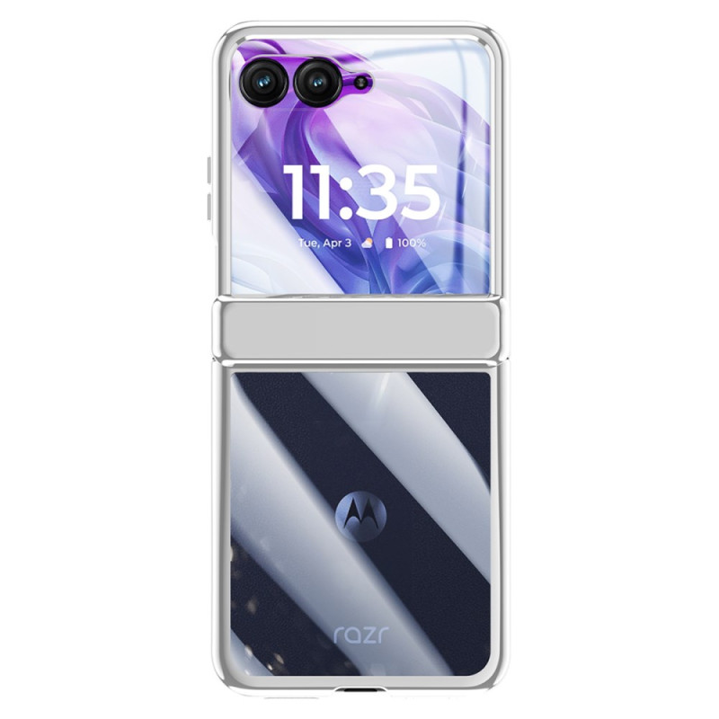 Coque Motorola Razr 50 Ultra Transparente Protection de charnière et Protecteur Écran Arrière