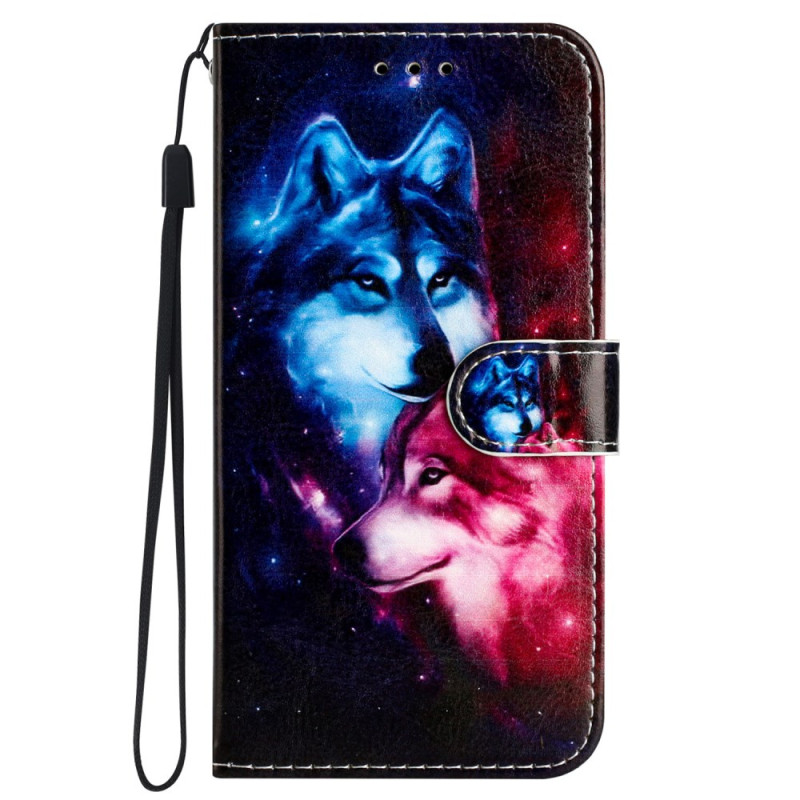 Samsung Galaxy S24 FE Strap Wolf Paar Hoesje