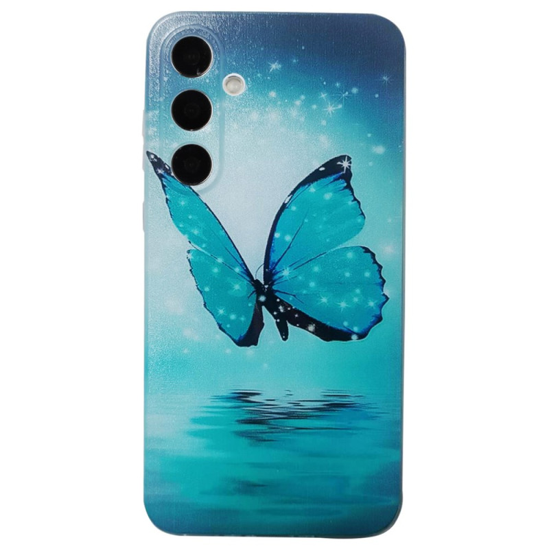 Samsung Galaxy S24 FE Blauw Vlinder Etui