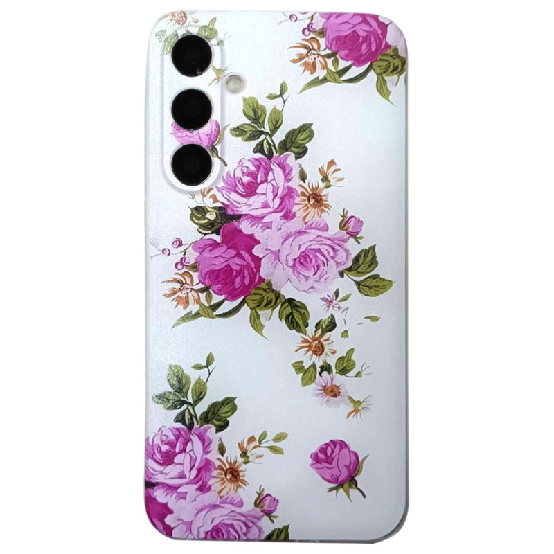 Samsung Galaxy S24 FE Roze Bloemen Hoesje