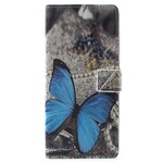 Samsung Galaxy Note 9 Hoesje Vlinder Blauw