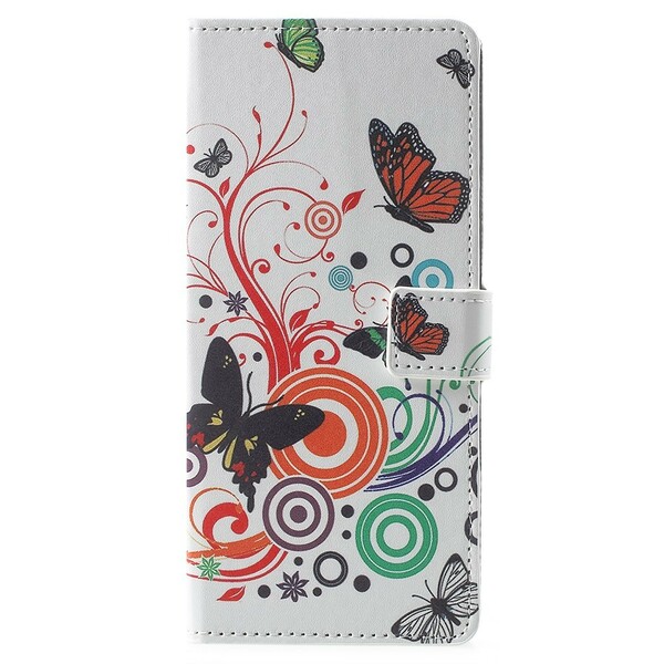 Samsung Galaxy Note 9 Hoesje Vlinders en Bloemen