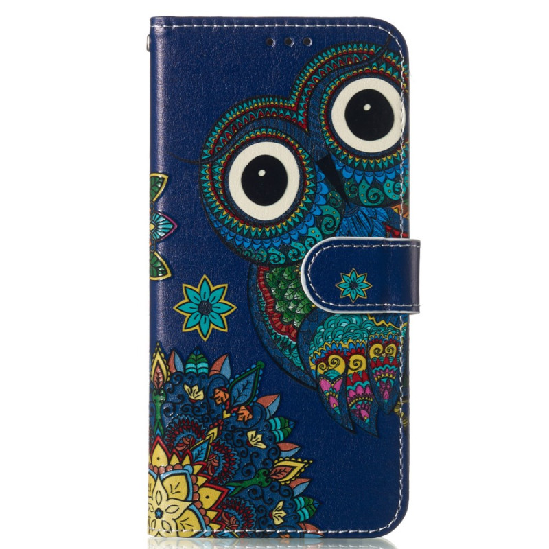 Samsung Galaxy S24 FE Hoesje Uil Blauw