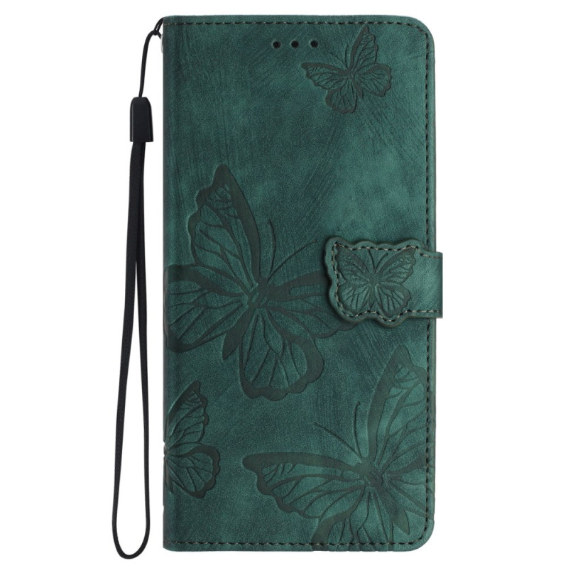 Samsung Galaxy S24 FE Suede Etui Vlinderpatroon