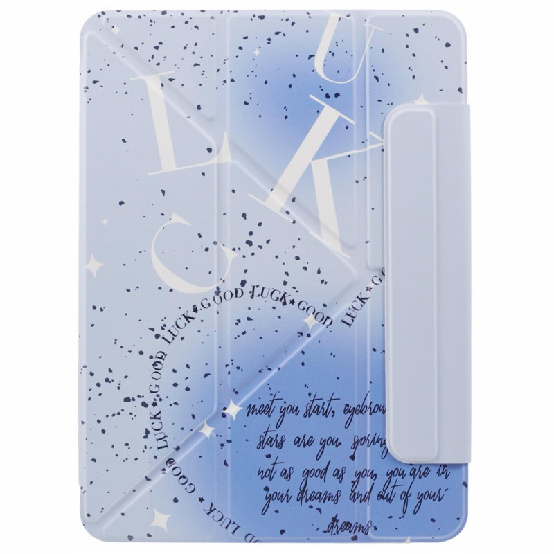 Smart Case iPad Air 13 (2024) Origami Blauwe Letters