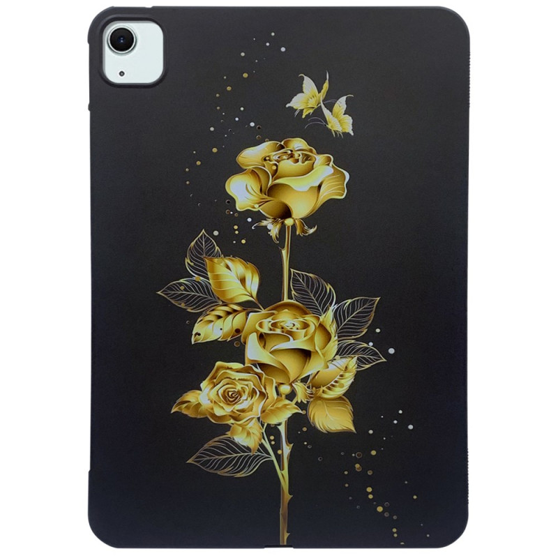 iPad Air 13 (2024) Gouden Rozen Hoesje