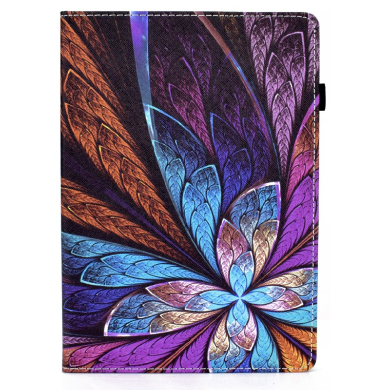 iPad Pro 11 (2024) Hoesje Kleurrijke Bloem Elastische Band