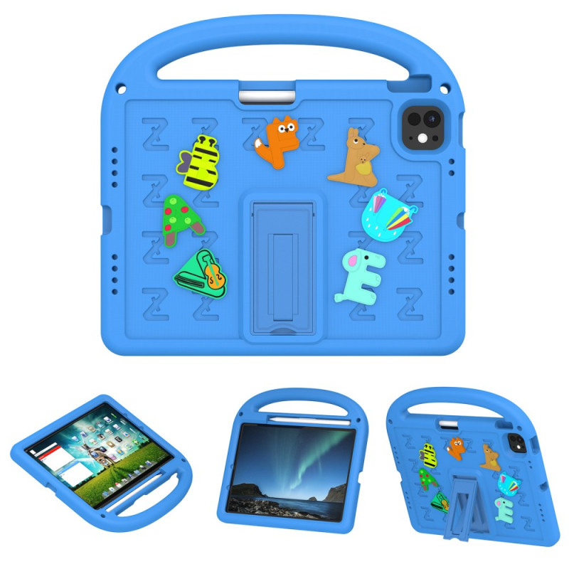 iPad Air 11 (2025) (2024) / Pro 11 (2024) Kids Case Support en Schouderriem