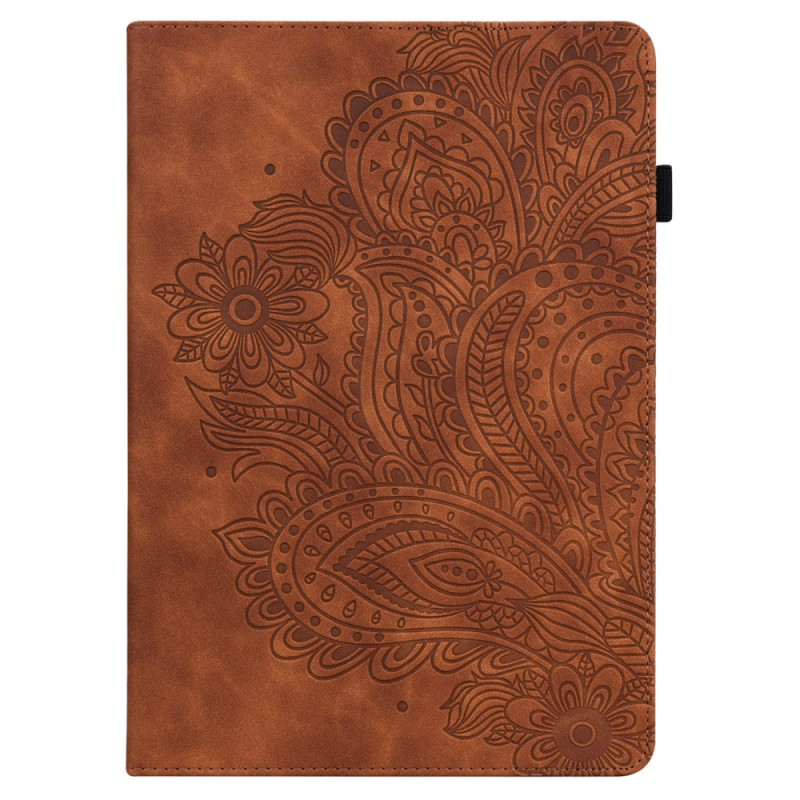 Hoesje iPad Pro 11 (2024) Suede Effect Mandala Bloem