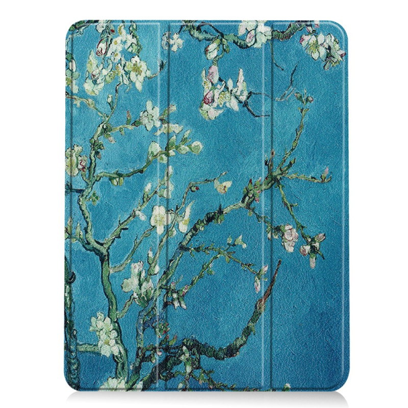 Smart Case iPad Air 11 (2024) Stylelet Hoesje Abrikoos Bloemen