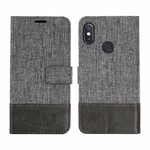 Xiaomi Redmi Note 5 Case Muxma stof en leer effect Xiaomi Redmi Note 5 Case Muxma stof en leer effect