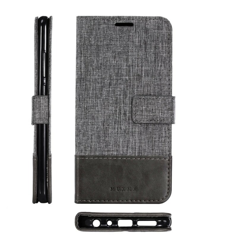 Xiaomi Redmi Note 5 Case Muxma stof en leer effect Xiaomi Redmi Note 5 Case Muxma stof en leer effect