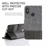 Xiaomi Redmi Note 5 Case Muxma stof en leer effect Xiaomi Redmi Note 5 Case Muxma stof en leer effect