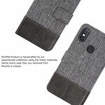 Xiaomi Redmi Note 5 Case Muxma stof en leer effect Xiaomi Redmi Note 5 Case Muxma stof en leer effect