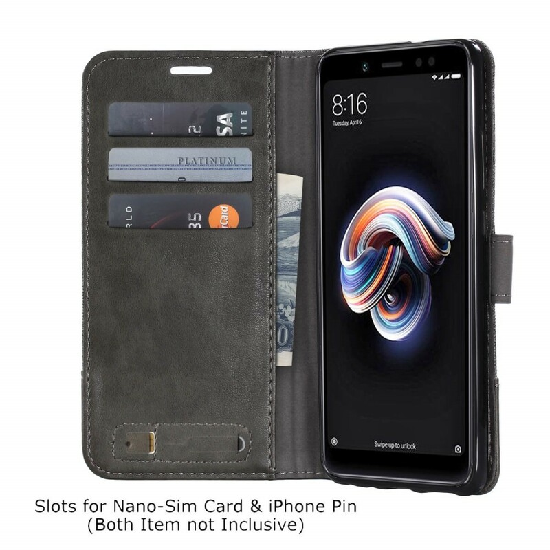Xiaomi Redmi Note 5 Case Muxma stof en leer effect Xiaomi Redmi Note 5 Case Muxma stof en leer effect