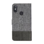 Xiaomi Redmi Note 5 Case Muxma stof en leer effect Xiaomi Redmi Note 5 Case Muxma stof en leer effect