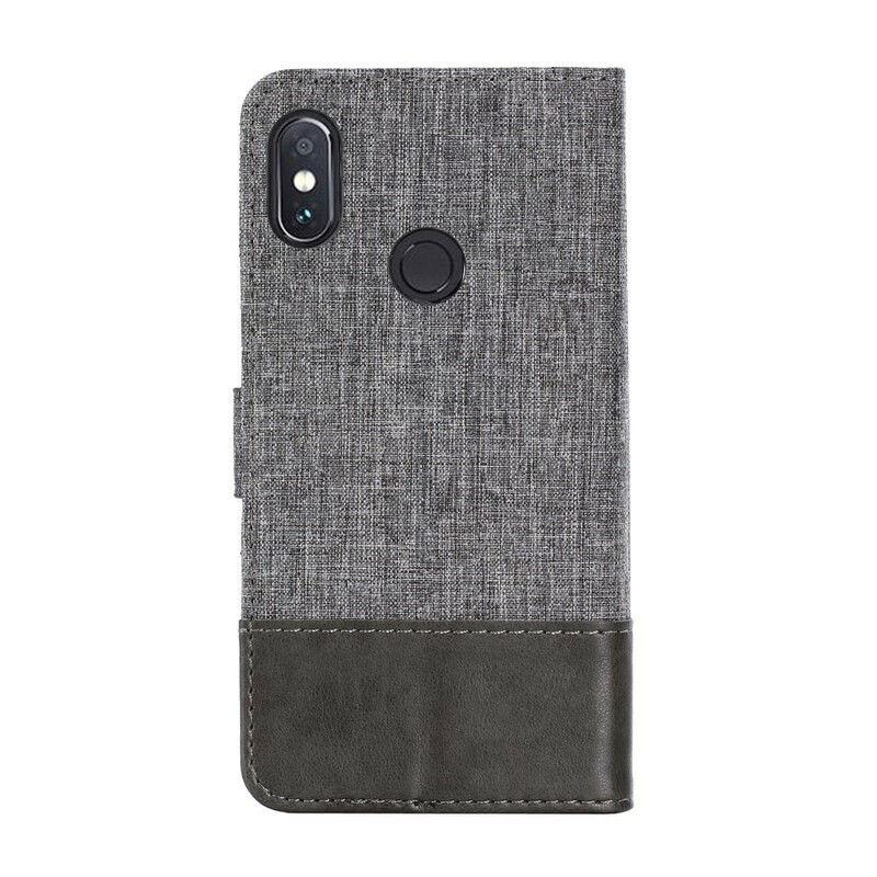 Xiaomi Redmi Note 5 Case Muxma stof en leer effect Xiaomi Redmi Note 5 Case Muxma stof en leer effect