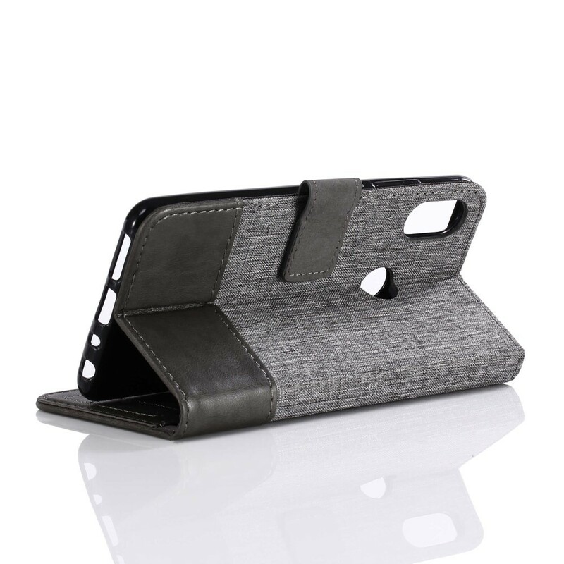 Xiaomi Redmi Note 5 Case Muxma stof en leer effect Xiaomi Redmi Note 5 Case Muxma stof en leer effect