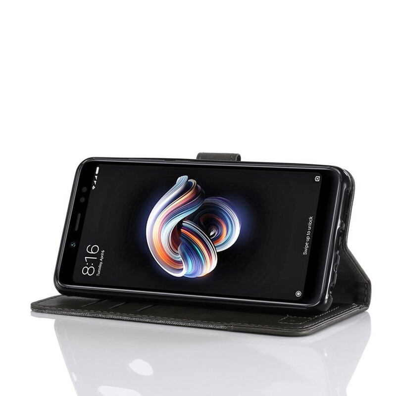 Xiaomi Redmi Note 5 Case Muxma stof en leer effect Xiaomi Redmi Note 5 Case Muxma stof en leer effect