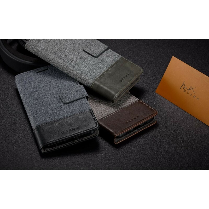 Xiaomi Redmi Note 5 Case Muxma stof en leer effect Xiaomi Redmi Note 5 Case Muxma stof en leer effect