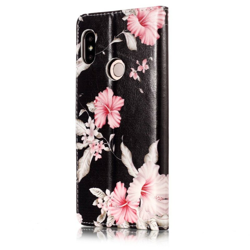 Xiaomi Redmi Note 5 Roze Bloemen Hoesje