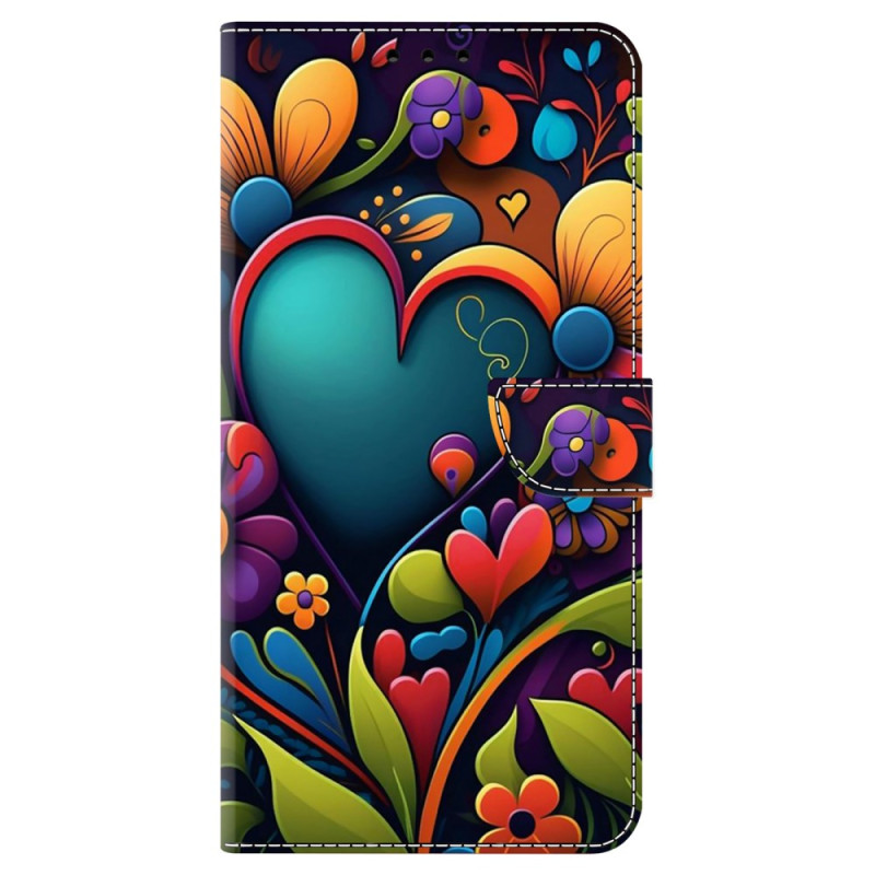 Samsung Galaxy A24 4G hoesje met geverfde bloemen