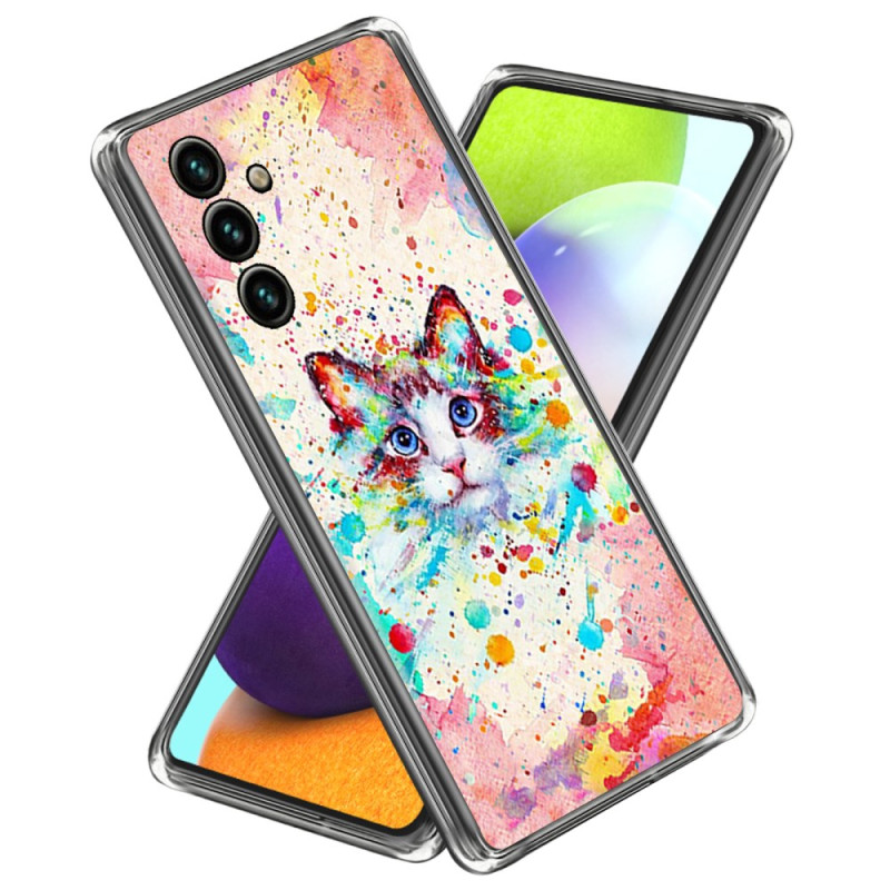 Samsung Galaxy A24 4G Aquarel Cat hoesje