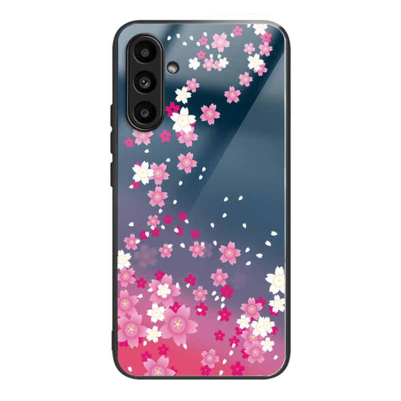 Samsung Galaxy A24 4G Regen Roze Bloemen Cover