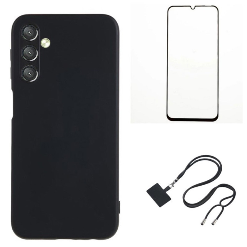 Samsung Galaxy A24 4G Case Screen Protector en Lanyard WANLONFENG