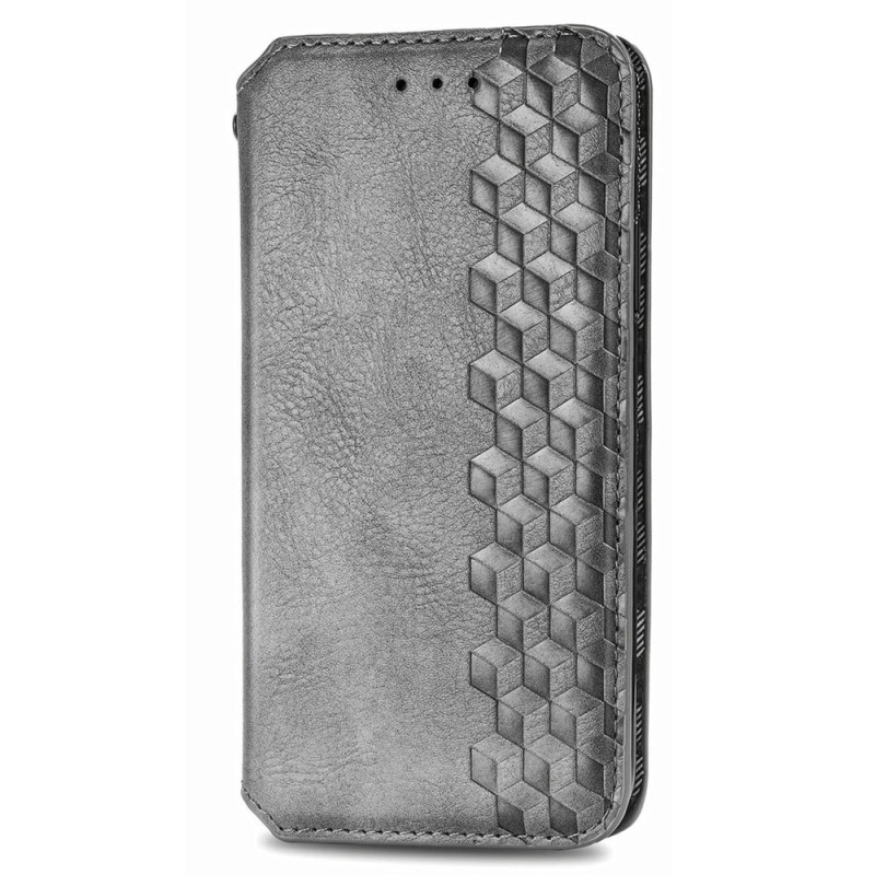 Flip Cover Nokia C32 Leder Effect Vintage Frise Losanges