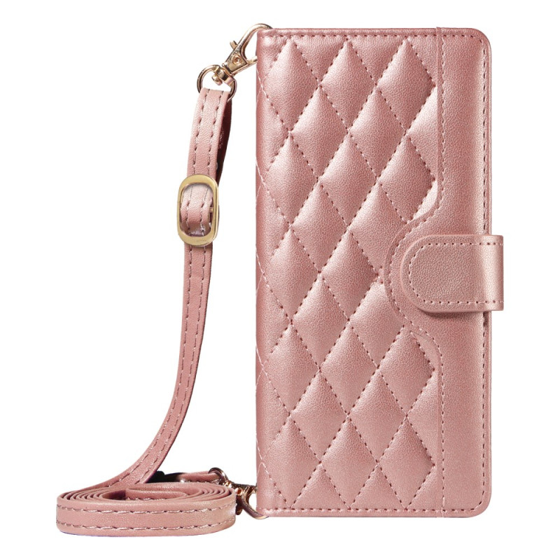 Etui Oppo Reno 12 F 5G Portemonnee met Schouderriem en Handriem