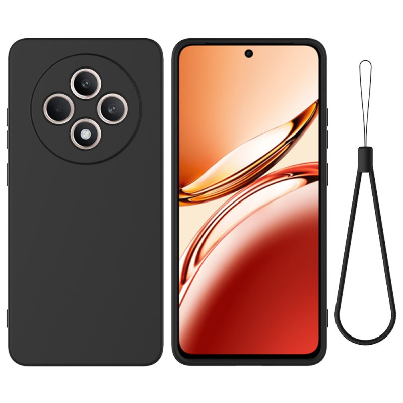 Oppo Reno 12 F 5G Vloeibaar Silicone Sleutelkoord Hoesje