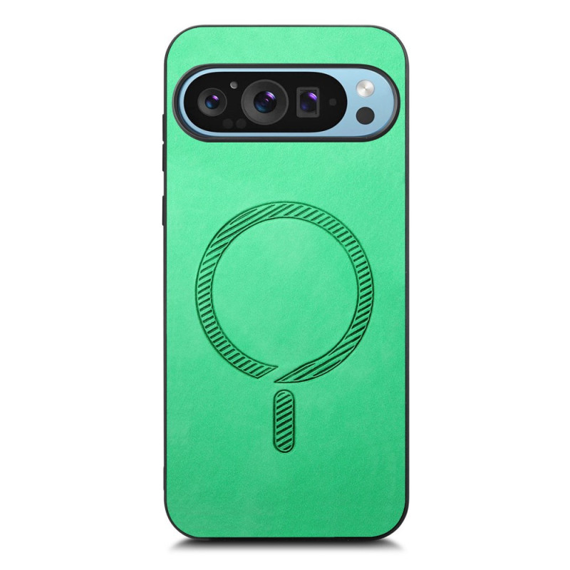Hoes Google Pixel 9 / Pixel 9 Pro Ledereffect Compatibel met MagSafe