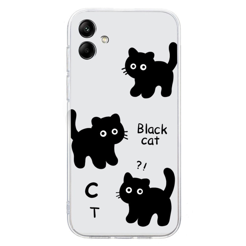 Samsung Galaxy A05 4G Hoesje Cat Zwart