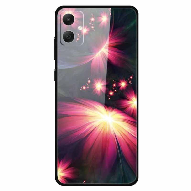 Samsung Galaxy A05 4Tempered Glas Hoesje Bloemen