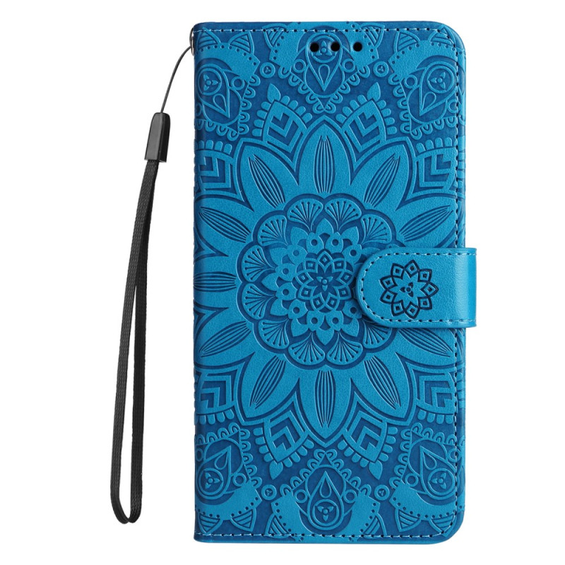 Housse Xiaomi Redmi 14C Motif Tournesol à Lanière